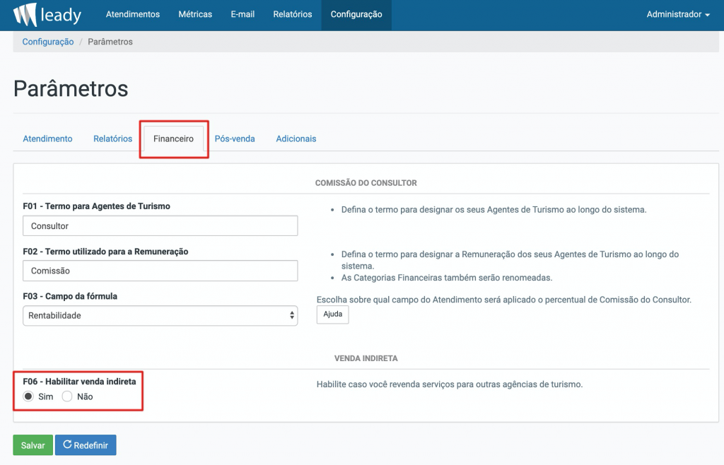 sistema-leady-configuração-ativar-vendas-indiretas