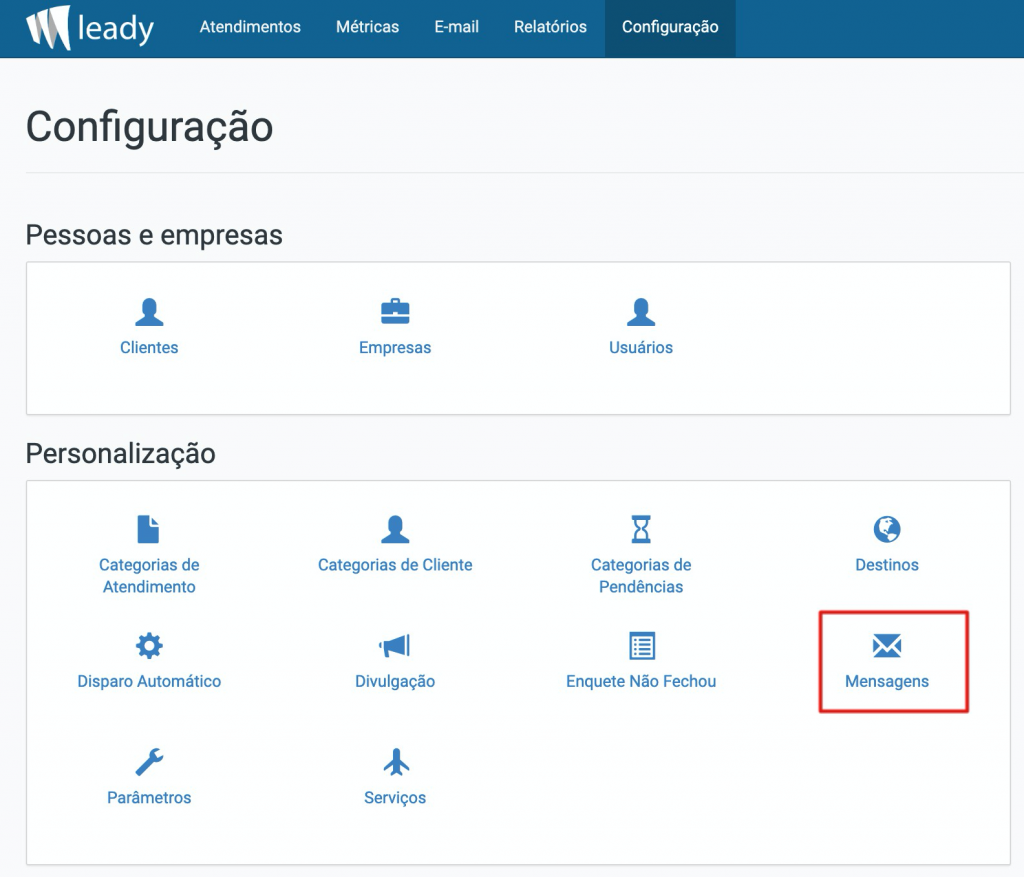 sistema-leady-configuração-mensagens