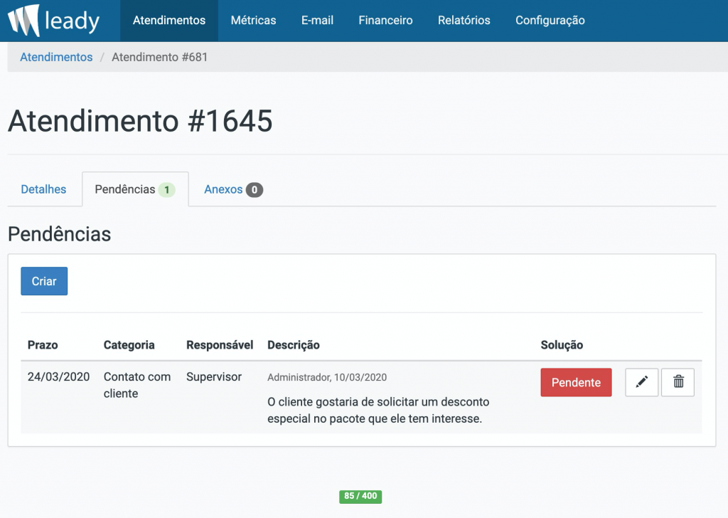 sistema-leady-pendência-associada-a-atendimento